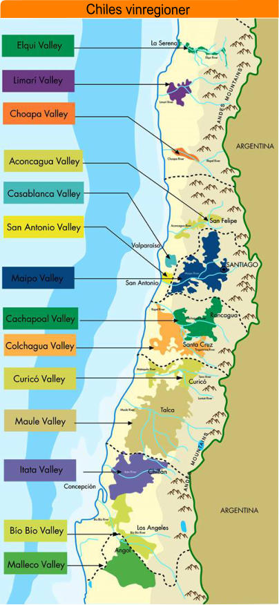 Chiles vinregioner