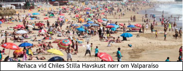 Reaca vid Chiles Stilla Havskust norr om Valparaso